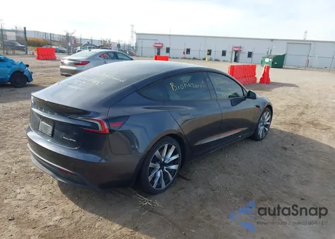 2024 Tesla Model 3 Long Range Dual Motor All-Wheel Drive from USA, damaged, VIN 5YJ3E1EB4RF758808
